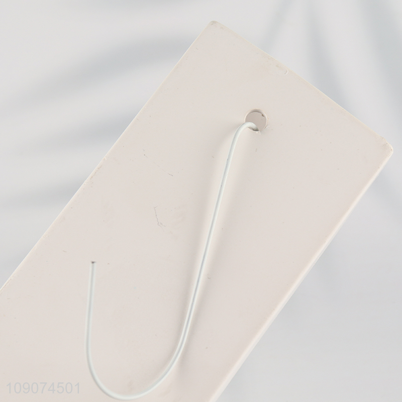 Best selling white home decor wall hanging ceramic crafts with hook