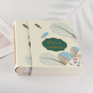 Top quality 200pcs hardcover family wedding photo album wholesale
