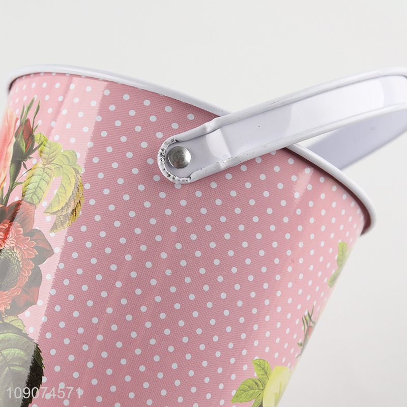 Good price garden decoration hanging iron flower pot for sale