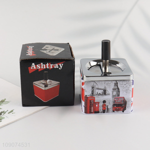 Factory price home decor desktop metal ashtray for sale