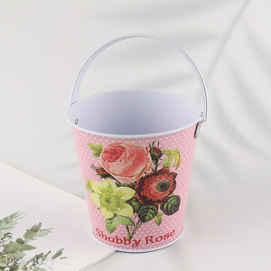 Good price garden decoration hanging iron flower pot for sale