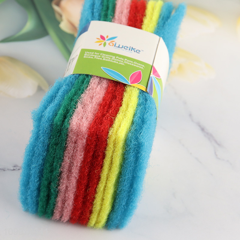 New arrival 10pcs kitchen cleaning supplies scouring pad set