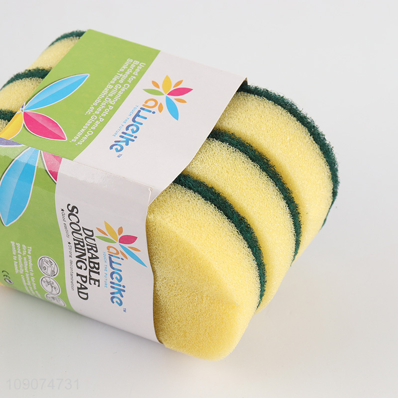 Yiwu market 3pcs durable cleaning sponge set for dish washing