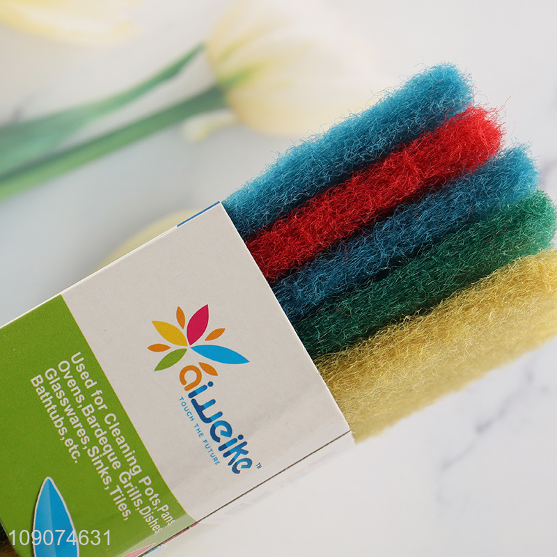 Top selling 5pcs kitchen dish washing scouring pad set