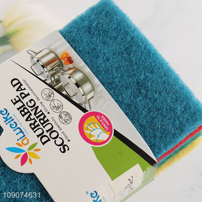 Top selling 5pcs kitchen dish washing scouring pad set