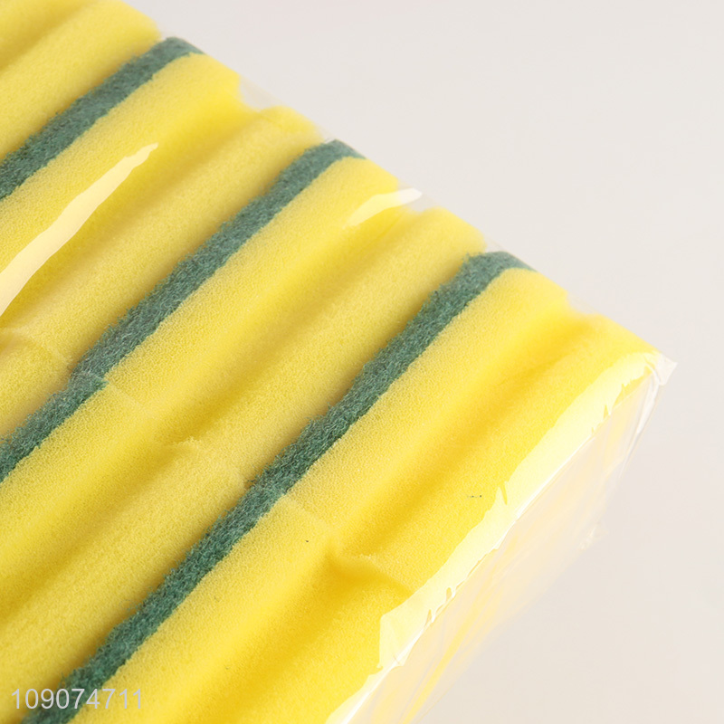 Good selling 10pcs durable kitchen dish washing cleaning sponge set