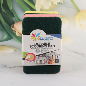 China supplier 2pcs kitchen dish washing cleaning sponge set