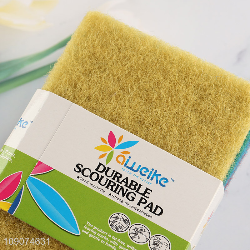 Top selling 5pcs kitchen dish washing scouring pad set