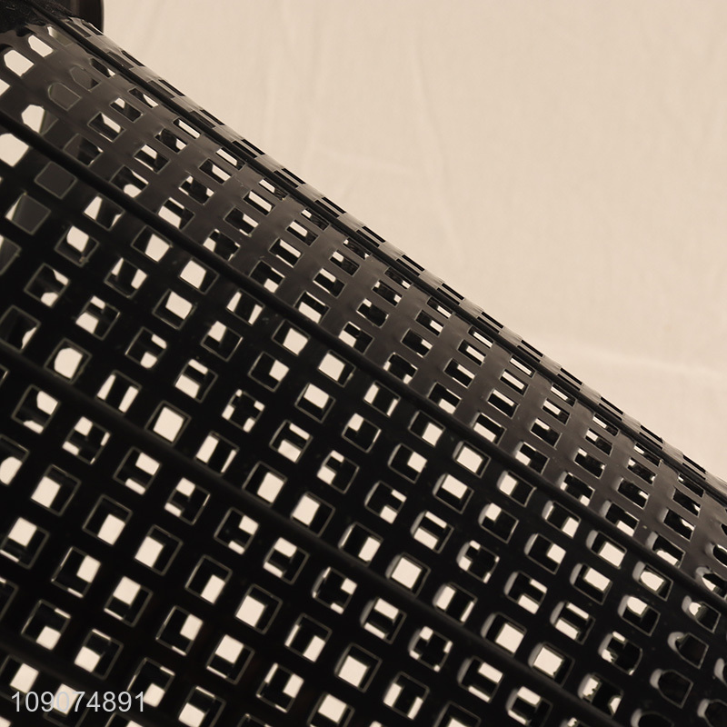 Factory direct sale multicolor plastic hollow waste bin for home office