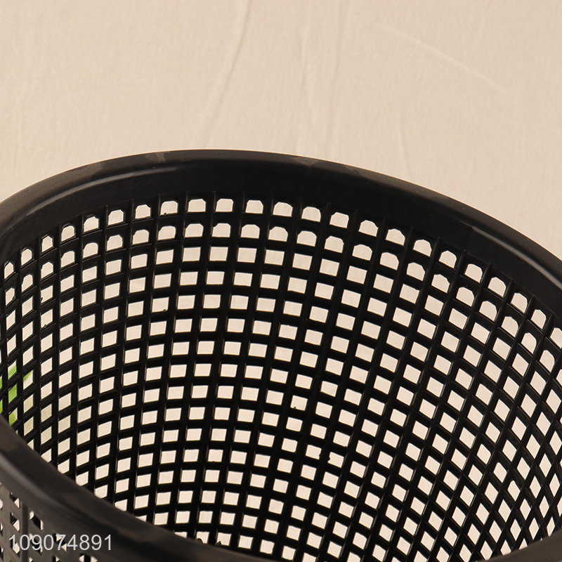 Factory direct sale multicolor plastic hollow waste bin for home office