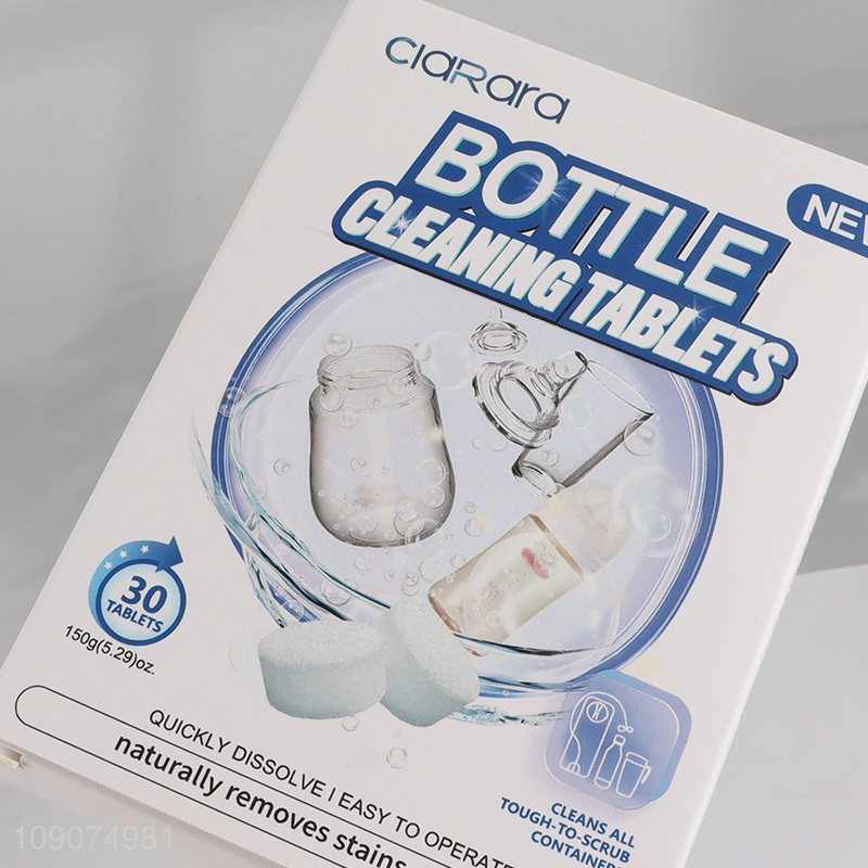 High Quality 30 Tablets Professional Baby Bottle Cleaning Tablets