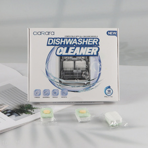 Factory Price 18 Tablets Dishwasher Cleaner and Deodorizer Tablets