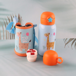 New product cartoon kids stainless steel insulated vacuum cup