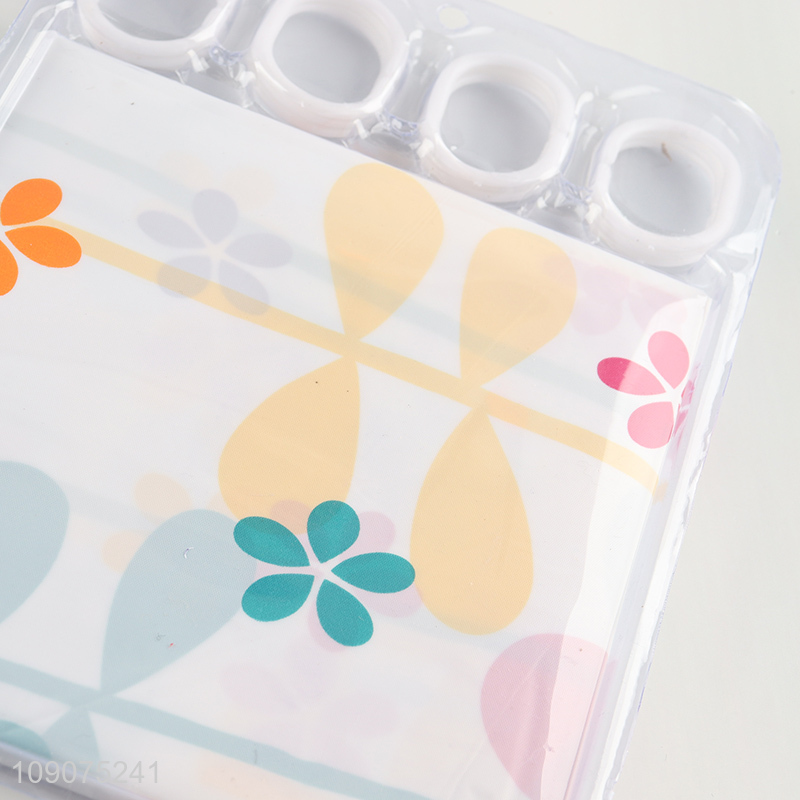 Top selling waterproof bathroom accessories PEVA shower curtain wholesale