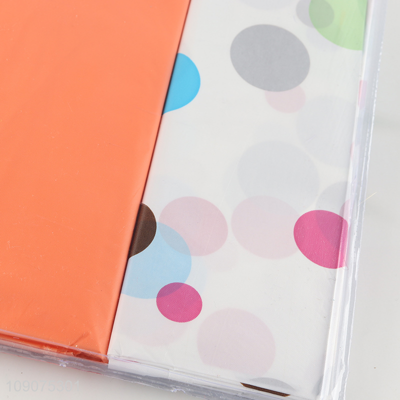 Top products waterproof bathroom accessories shower curtain with hooks