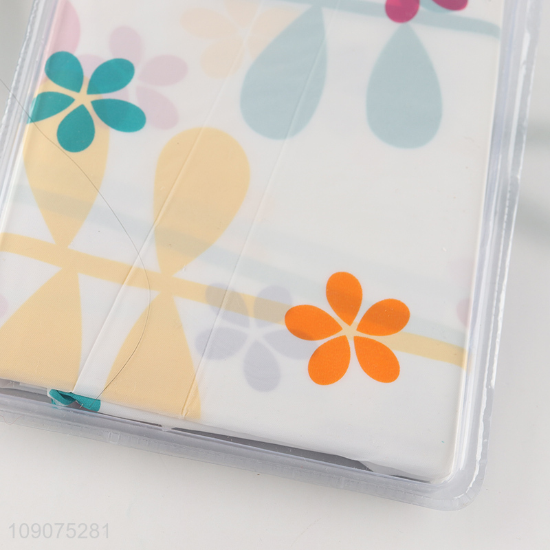 Popular products home hotel bathroom accessories shower curtain with 12hooks