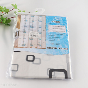 China supplier PEVA waterproof bathroom accessories shower curtain for sale