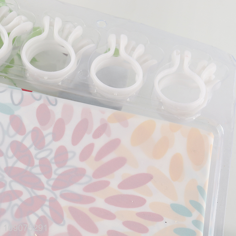 Latest products waterproof heat-resistant shower curtain for bathroom