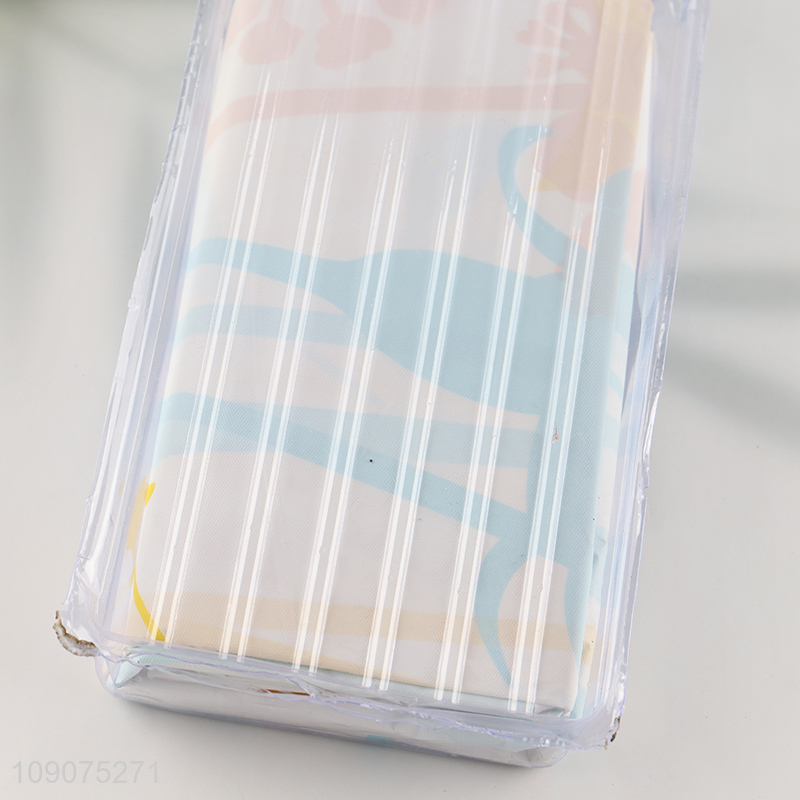 Hot selling waterproof home hotel shower curtain with hooks