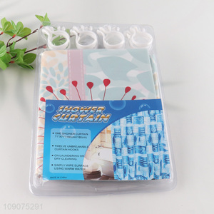 Latest products waterproof heat-resistant shower curtain for bathroom