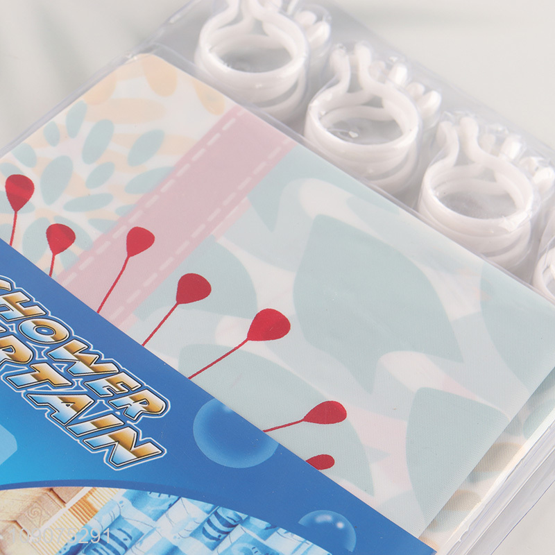 Latest products waterproof heat-resistant shower curtain for bathroom