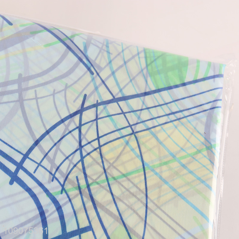 China wholesale waterproof home hotel fabric shower curtain with hooks