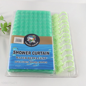 Most popular waterproof home hotel shower curtain with hooks