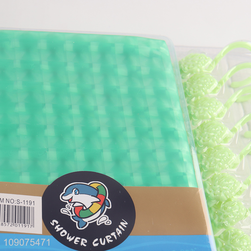 Most popular waterproof home hotel shower curtain with hooks