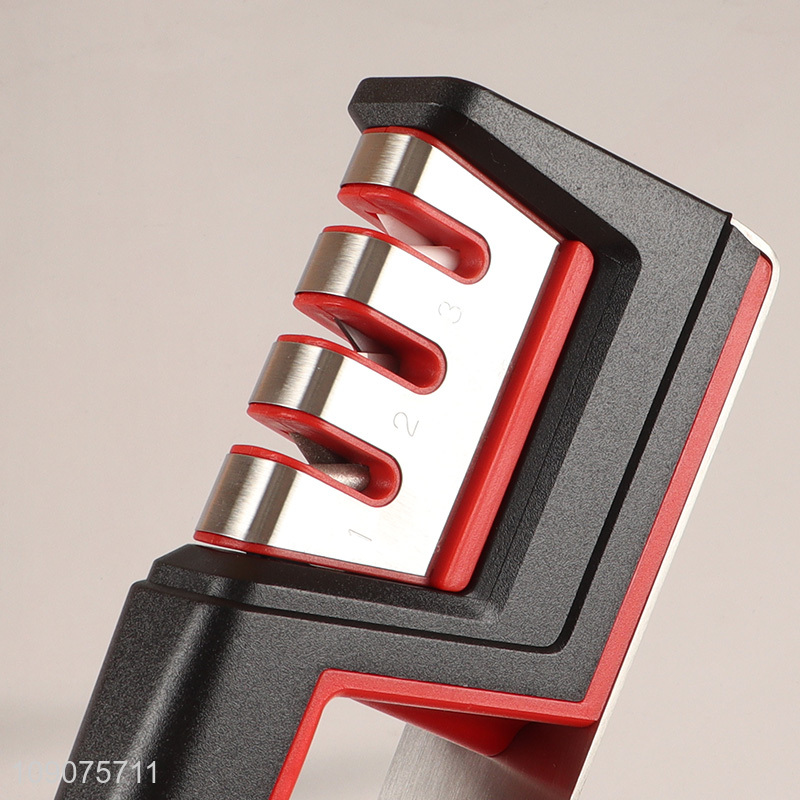 Online Wholesale Professional 3-Stage Manual Tungsten Steel Knife Sharpener