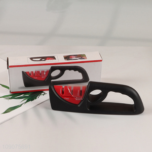 Custom Logo 3-Stage Stainless Steel Knife Sharpener with Ergonomic Handle