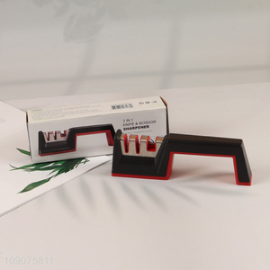 Factory Price 3-Stage High Chromium Steel Knife Sharpener for Kitchen Knives