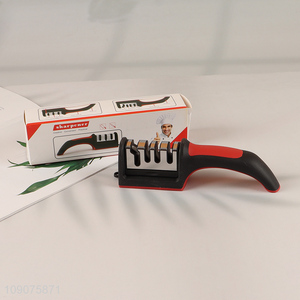 Factory Supply 4-Stage High Chromium Steel Knife Sharpener Sharp Knife Sharpener