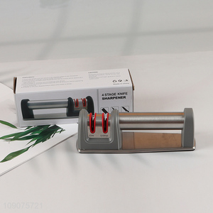 High Quality 2-Stage Tungsten Steel Ceramic Knife Sharpener for Kitchen Knives