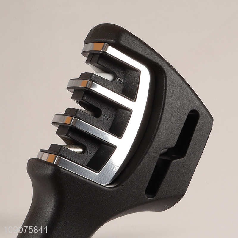 Hot Sale 3-Stage High Chromium Steel Knife Sharpener for Polishing Knives