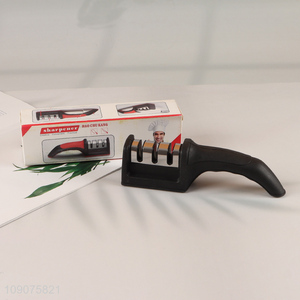Good Quality 3-Stage High Chromium Steel Knife Sharpener Kitchen Accessories