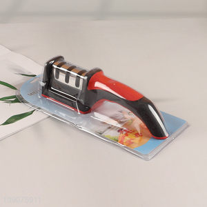 Custom Logo 3-Stage High Chromium Steel Knife Sharpener Knife Sharpening Tool
