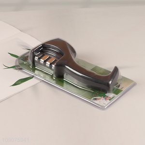 High Quality 3-Stage High Chromium Steel Knife Sharpener with Ergonomic Handle