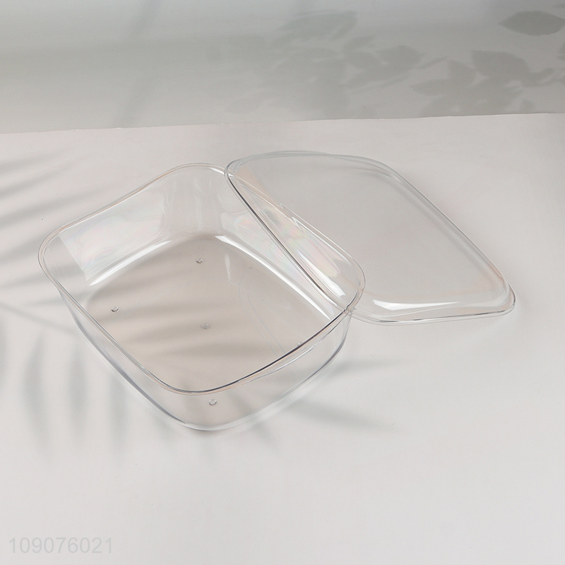 Good Quality 3PCS Double-Layer Plastic Fruits Vegetable Washing Basket Set