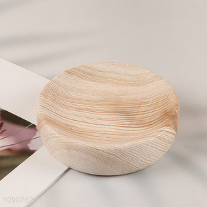 China Imports Wood Grain Ceramic Soap Dish Soap Holder for Kitchen Bathroom