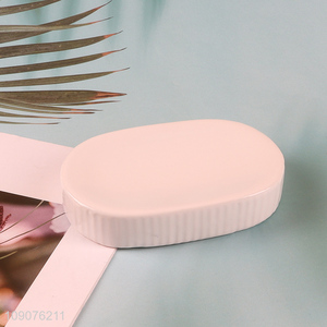 High Quality Ceramic Bar Soap Holder for Kitchen Sink Bathroom Counter