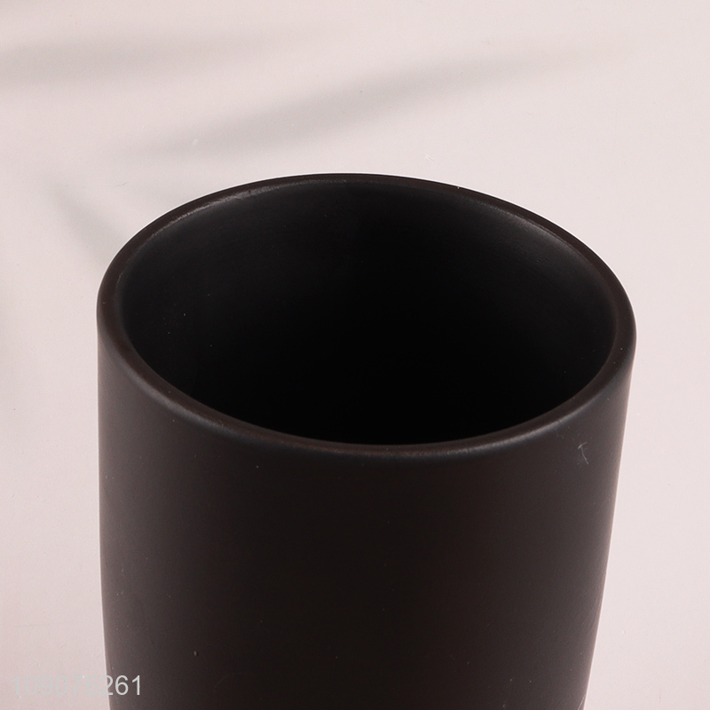 Factory Price Solid Color Ceramic Mouthwash Cup Bathroom Brushing Cup