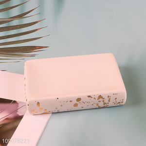 New Product Ceramic Soap Dish Bar Soap Holder for Kitchen and Bathroom Sink