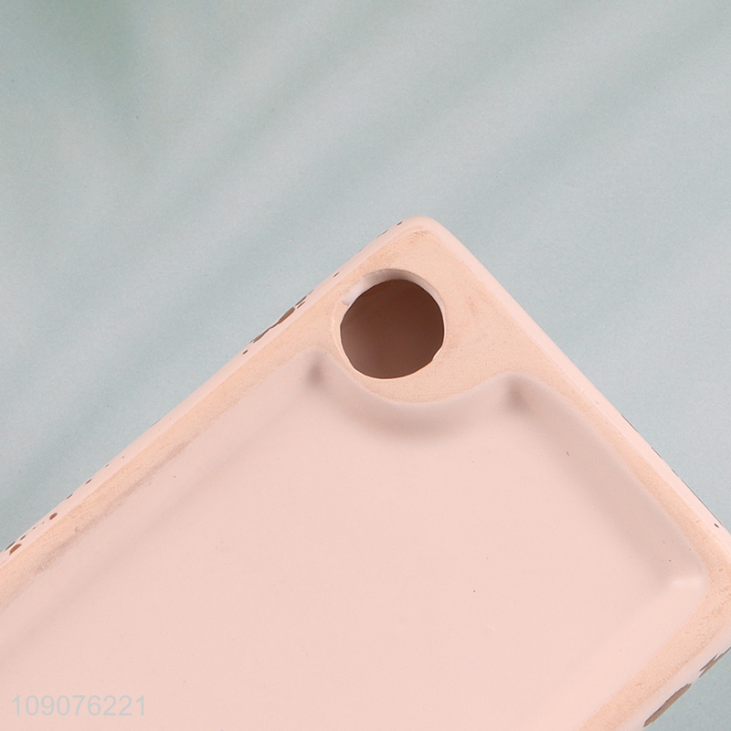 New Product Ceramic Soap Dish Bar Soap Holder for Kitchen and Bathroom Sink