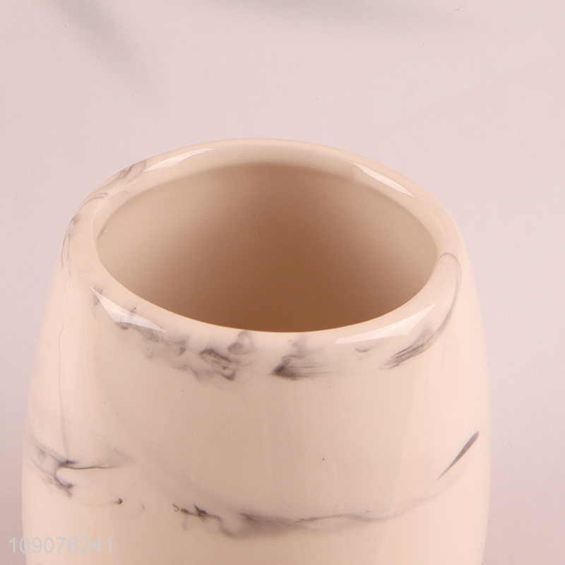 Good Quality Ceramic Bathroom Tumbler Bathroom Brushing Cup Mouthwash Cup