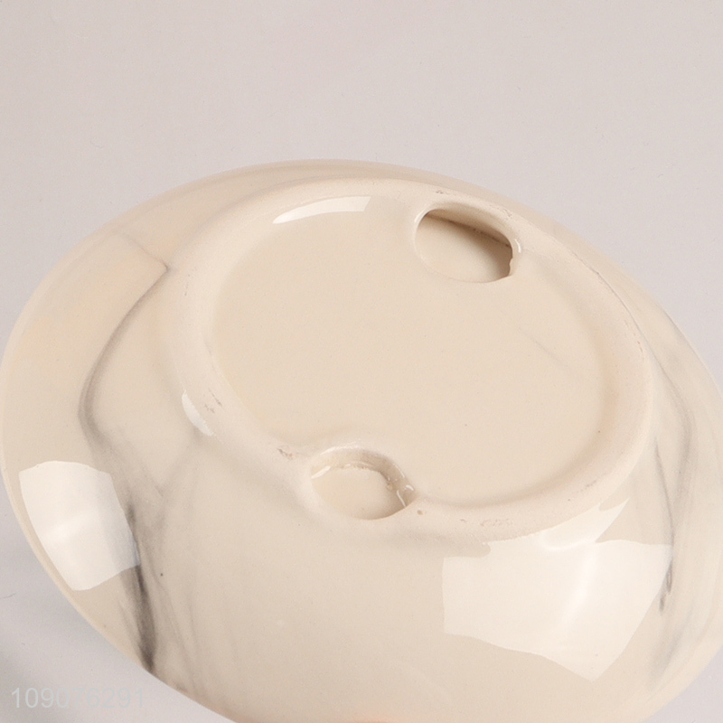 Online Wholesale Round Ceramic Soap Dish Porcelain Soap Holder fro Shower