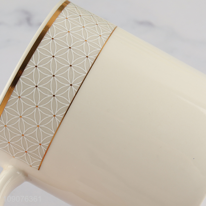 Good quality ceramic water cup coffee cup water mug with handle