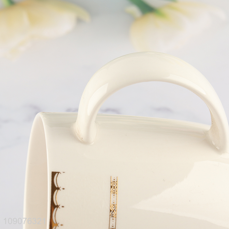 Popular products ceramic water cup coffee mug with handle