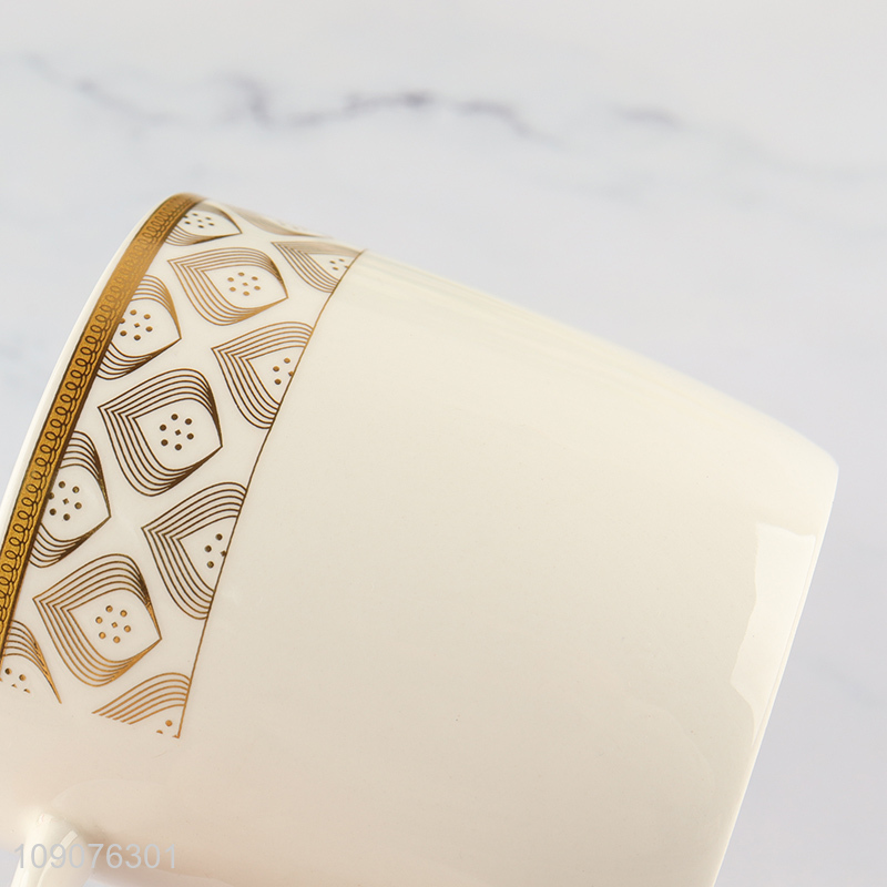 China products ceramic water cup drinking cup with handle