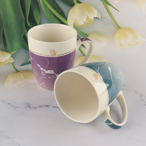China factory multicolor ceramic cup water cup drinking cup with handle