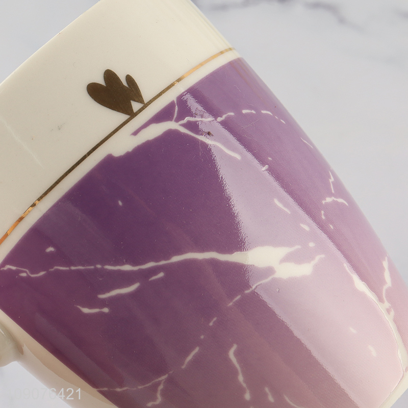 China factory multicolor ceramic cup water cup drinking cup with handle